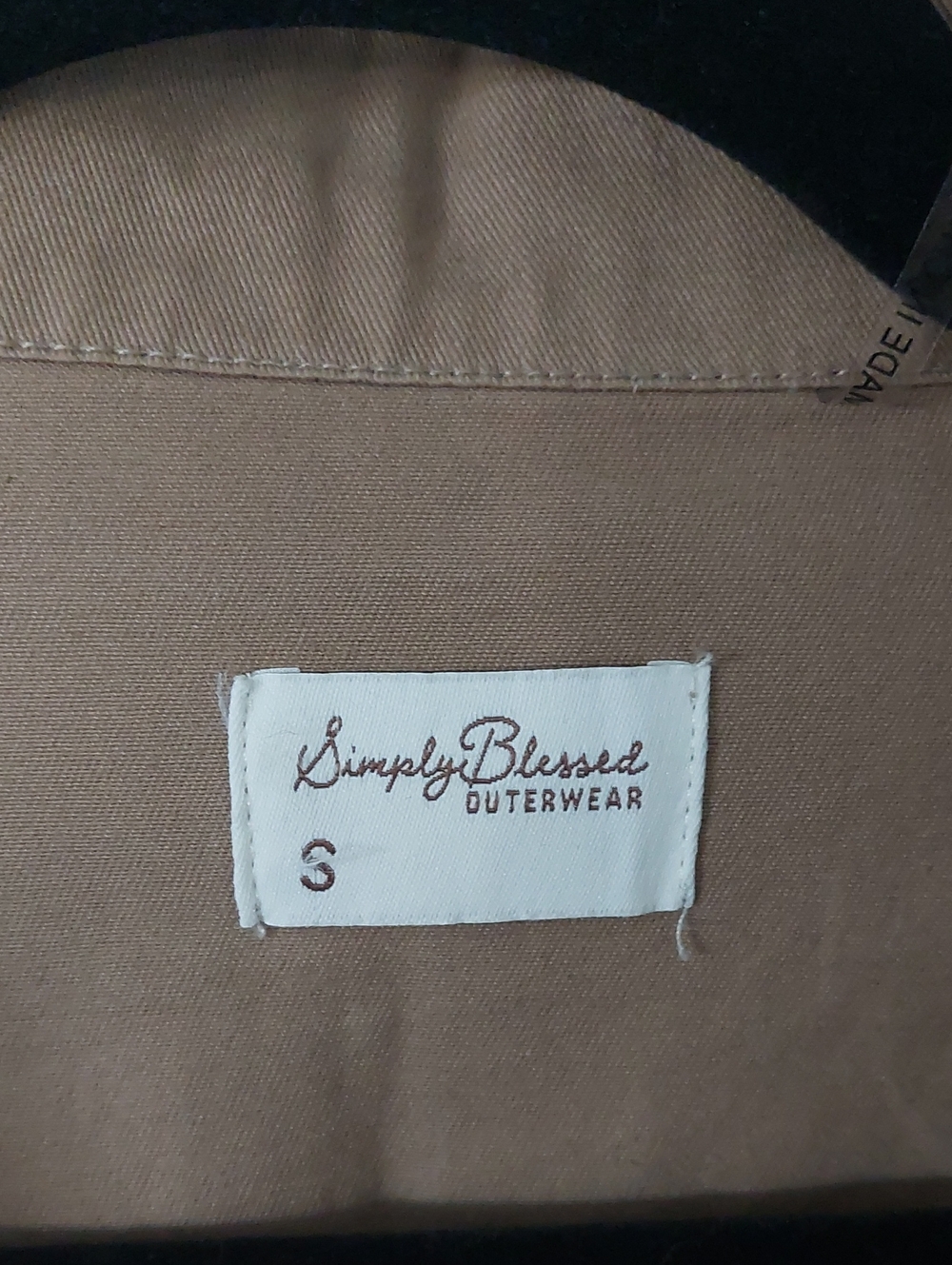 Lightweight Tan Cropped Jacket - Picture 3 of 4